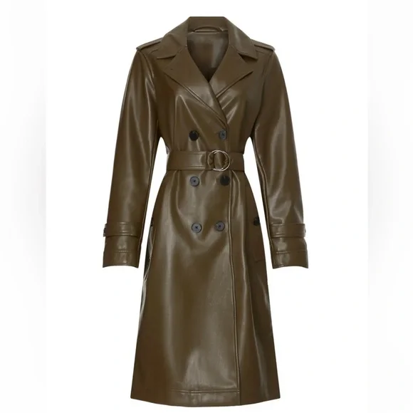 Marissa Webb Jackets Coats Faux Leather Marissa Webb Trench